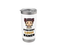 Tutti amano il ramen divertente giapponese tagliatelle cibo ragazza Bicchiere termico in acciaio inox doppia parete