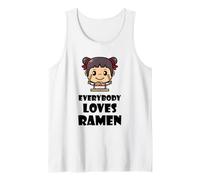 Tutti Amano Il Ramen Divertente Giapponese tagliatelle Cibo Ragazza Canotta