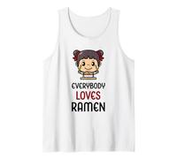 Tutti Amano Il Ramen Divertente Giapponese tagliatelle Cibo Ragazza Canotta