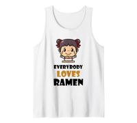 Tutti Amano Il Ramen Divertente Giapponese tagliatelle Cibo Ragazza Canotta
