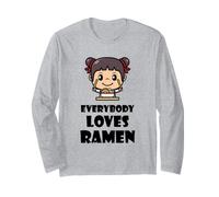 Tutti Amano Il Ramen Divertente Giapponese tagliatelle Cibo Ragazza Maglia a Manica