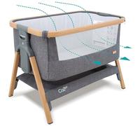 Tutti Bambini CoZee® 2-in-1 Culla Neonato e Culla Co-sleeping - Lettino Chiusura Rapida - Materasso Traspirante - 6 Altezze - Finestra Rete Traspirante - 0-6 Mesi (Rovere & Antracite)