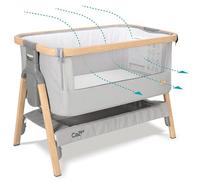 Tutti Bambini Cozee Lettino per Neonati, Ideale Anche da Agganciare al Letto o Come Letto da Viaggio, Quercia e Argento, 80.5 X 51 cm