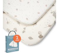 Tutti Bambini Lenzuola Culla Neonato (Confezione da 2) - Jersey di Bambù Morbido e Traspirante - Lenzuola con Elastico a Doppia Resistenza - Adatte a Materassi da 53x80 cm a 60x90 cm (Cocoon)