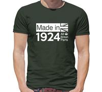 Tutti British Parts 1924 - T-Shirt - 99th Regalo Compleanno - Regalo - Idee 99