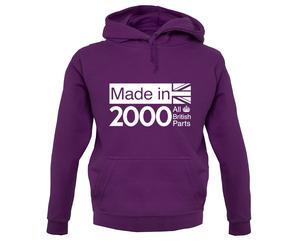 Tutti British Parts 2000 Felpa Unisex - 19th Regalo Compleanno - - 19 - Idee