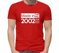Tutti British Parts 2002 - T-Shirt - 21st Regalo Compleanno - Regalo - Idee 21