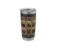 Tutti gli animali sono pettable alcuni solo una volta animali selvatici Bicchiere termico in acciaio inox doppia parete