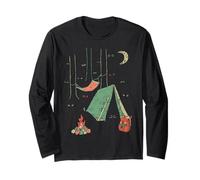 Tutti gli occhi su di te Camping is In Tende, Camping Spooky Maglia a Manica