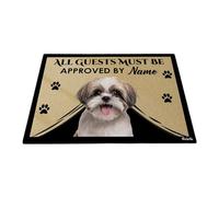 Tutti Gli Ospiti Devono Essere Approvati - Cane Shih Tzu Tappetini Porta Dingresso Facile Da Pulire Tappetino Da Bagno Antisporco Tappeti D'Ingresso Per Soggiorno Camera Letto Interno 40X60 Cm
