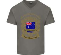 Tutti Gli Uomini Nascono Uguali Australiano Australia Maglietta In Cotone A V
