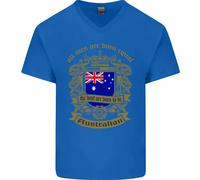 Tutti Gli Uomini Nascono Uguali Australiano Australia Maglietta In Cotone A V