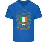 Tutti Gli Uomini Nascono Uguali Irish Irlanda Maglietta In Cotone A V Per Uomo