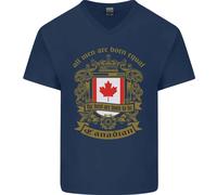 Tutti Gli Uomini Nascono Uguali Maglietta In Cotone A V Per Uomo Canadese