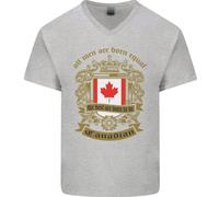 Tutti Gli Uomini Nascono Uguali Maglietta In Cotone A V Per Uomo Canadese