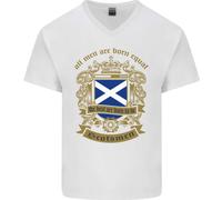 Tutti Gli Uomini Nascono Uguali Scozia Maglietta In Cotone A V Per Uomo