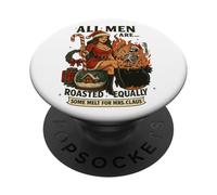 Tutti gli uomini sono arrostiti allo stesso modo un po 'di fusione per la signora Claus PopSockets PopGrip Adesivo