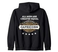 Tutti Gli Uomini Sono Creati Uguali ma i Migliori Nascono Come Capricorno Felpa con Cappuccio