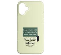 Tutti hanno il diritto di essere stupido citazione sarcastica Custodia per iPhone 16 Plus