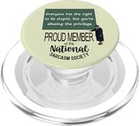 Tutti hanno il diritto di essere stupido citazione sarcastica PopSockets PopGrip per MagSafe