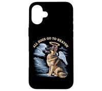 Tutti i cani vanno in paradiso pastore tedesco in paradiso Custodia per iPhone 16 Plus