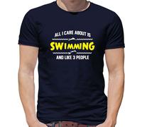 Tutti i Care About È Nuoto E Like 3 Persone T-Shirt