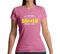 Tutti i Care About È Squash E Like 3 Persone Maglietta Donna