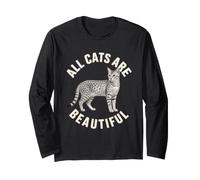 Tutti i Gatti Sono Bellissimi Arabian Mau Feline Lover Pride Humor Maglia a Manica