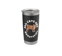Tutti i gatti sono bellissimi e divertenti amanti e proprietari dei gatti Manx Bicchiere termico in acciaio inox doppia parete