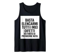 Tutti i Miei difetti - Ho finito di prenderne Nota Canotta