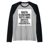 Tutti i Miei difetti - Ho finito di prenderne Nota Maglia con Maniche Raglan