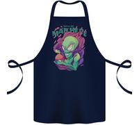 Tutti Mad Qui Alieno Magico Funghi Cotone Grembiule 100% Biologico