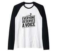 Tutti meritano Una Citazione Che dà Potere alla Voce Maglia con Maniche Raglan