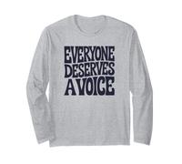 Tutti meritano Una Voce Maglia a Manica