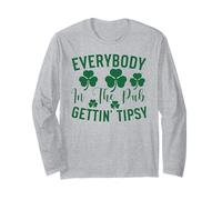 Tutti nel Pub Gettin Umorismo Brillo San Patrizio Maglia a Manica