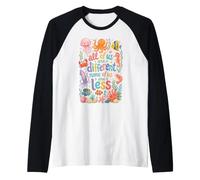 Tutti Noi Siamo Diversi Nessuno di Noi è Meno Consapevole dell'autismo Maglia con Maniche Raglan