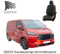Tutti Nuovo Transit Custom Anteriore Seat Cover Similpelle (2024+ ) 2-TONE 1278