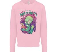 Tutti Pazzi Qui Felpa Con Cappuccio Alien Magic Mushrooms Uomo