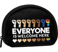 Tutti sono i benvenuti qui Pride Lgbtq Women And Girls Cute Fashion Coin Purse Wallet Bag Change Pouch Key Holder