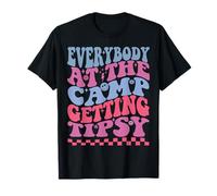 Tutti sul Campo Ottenere Brillo Camping Amici Groovy Maglietta