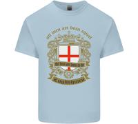 Tutti Uomo Sono Nato Equal Inglese Inghilterra Uomo Cotone T-Shirt