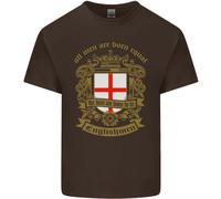 Tutti Uomo Sono Nato Equal Inglese Inghilterra Uomo Cotone T-Shirt