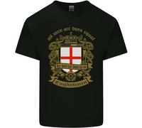 Tutti Uomo Sono Nato Equal Inglese Inghilterra Uomo Cotone T-Shirt
