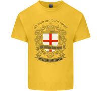 Tutti Uomo Sono Nato Equal Inglese Inghilterra Uomo Cotone T-Shirt