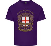 Tutti Uomo Sono Nato Equal Inglese Inghilterra Uomo Cotone T-Shirt