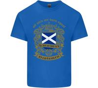 Tutti Uomo Sono Nato Equal Scozia Scozzese Uomo Cotone T-Shirt