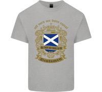 Tutti Uomo Sono Nato Equal Scozia Scozzese Uomo Cotone T-Shirt