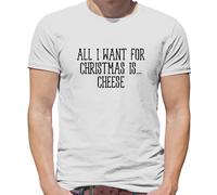 Tutti Voglio Per Natale È Formaggio - T-Shirt - Natale Divertente Cheddar Brie