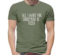 Tutti Voglio Per Natale Is Pizza - T-Shirt - Divertente Formaggio Americana