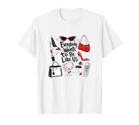 Tutti vogliono Essere Come Noi Chic Luxury NYC Maglietta